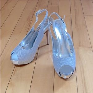 David’s Bridal Sparkly Heels Size 11